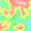 Mapa topográfico Brejinho das Ametistas, altitud, relieve