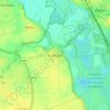 Mapa topográfico Koldingen, altitud, relieve