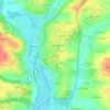 Mapa topográfico Kerentrée, altitud, relieve