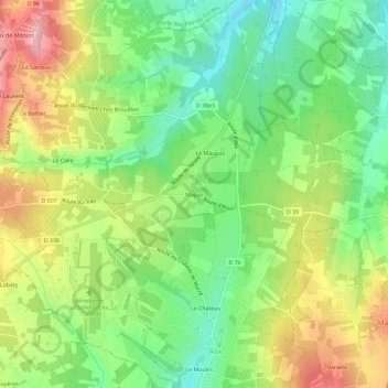 Mapa topográfico Mapas, altitud, relieve