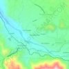 Mapa topográfico Patasagua Bajo, altitud, relieve