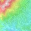 Mapa topográfico Sella, altitud, relieve
