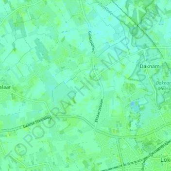 Mapa topográfico Fortuine, altitud, relieve