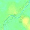 Mapa topográfico Canuanã, altitud, relieve