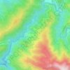 Mapa topográfico Tejão, altitud, relieve