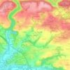 Mapa topográfico Kerdudal, altitud, relieve