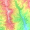 Mapa topográfico Moruri, altitud, relieve