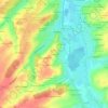 Mapa topográfico Le Rocard, altitud, relieve