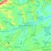 Mapa topográfico Leuze-en-Hainaut, altitud, relieve