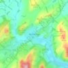 Mapa topográfico Blyth Bridge, altitud, relieve