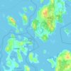 Mapa topográfico Gårvik, altitud, relieve