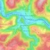 Mapa topográfico Bergnassau-Scheuern, altitud, relieve