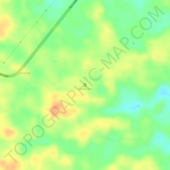 Mapa topográfico Carachupa, altitud, relieve