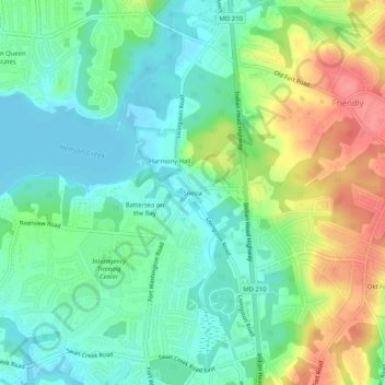 Mapa topográfico Silesia, altitud, relieve