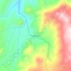 Mapa topográfico Huanaco Kisio, altitud, relieve