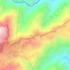 Mapa topográfico Petaqueros, altitud, relieve