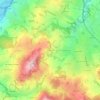Mapa topográfico Mosouvre, altitud, relieve
