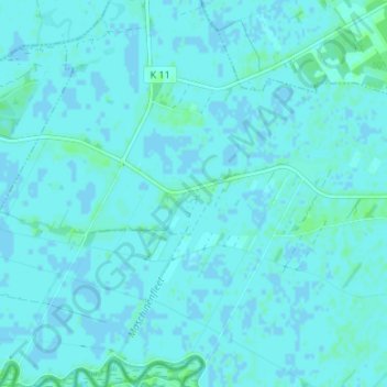 Mapa topográfico Vierhausen, altitud, relieve