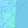 Mapa topográfico Lido di Pomposa, altitud, relieve