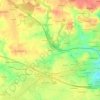 Mapa topográfico Kerbras, altitud, relieve