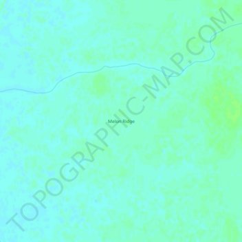 Mapa topográfico Melon Ridge, altitud, relieve