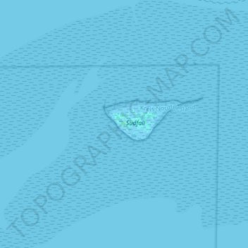 Mapa topográfico Südfall, altitud, relieve