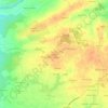 Mapa topográfico Beuzec, altitud, relieve