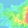 Mapa topográfico O Casal, altitud, relieve