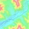 Mapa topográfico Lucumo, altitud, relieve