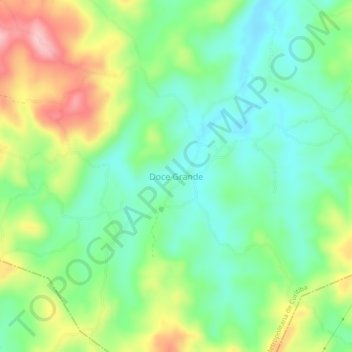 Mapa topográfico Doce Grande, altitud, relieve