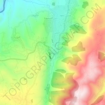 Mapa topográfico Shadra, altitud, relieve