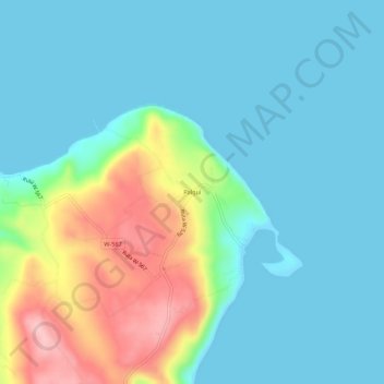 Mapa topográfico Palqui, altitud, relieve