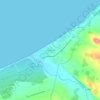 Mapa topográfico Eden Beach, altitud, relieve