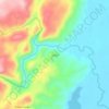 Mapa topográfico Juncal, altitud, relieve