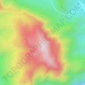 Mapa topográfico La Vieja, altitud, relieve