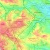 Mapa topográfico Hoyland, altitud, relieve