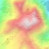 Mapa topográfico Appennino abruzzese, altitud, relieve