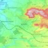 Mapa topográfico Iphofen, altitud, relieve