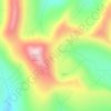 Mapa topográfico Ilgachuz Range, altitud, relieve