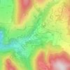 Mapa topográfico La Faurie, altitud, relieve
