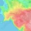 Mapa topográfico Lann ar Cleis, altitud, relieve