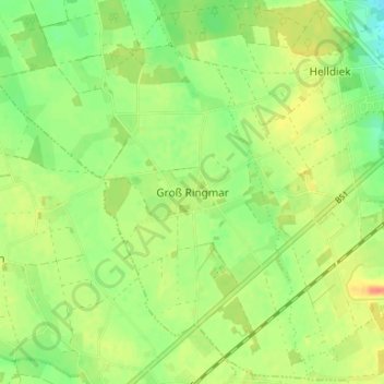 Mapa topográfico Groß Ringmar, altitud, relieve