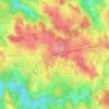 Mapa topográfico Lachaud, altitud, relieve