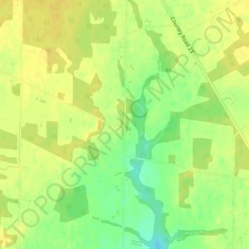 Mapa topográfico Cultus, altitud, relieve