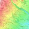 Mapa topográfico Fraccionamiento Orquídeas, altitud, relieve