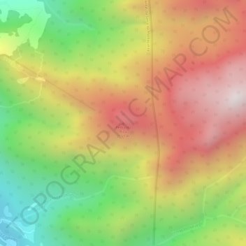 Mapa topográfico Pedra do Picu, altitud, relieve