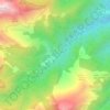 Mapa topográfico Forno di Coazze, altitud, relieve