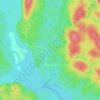 Mapa topográfico Comunidade Quilombola Cachoeira Porteira, altitud, relieve