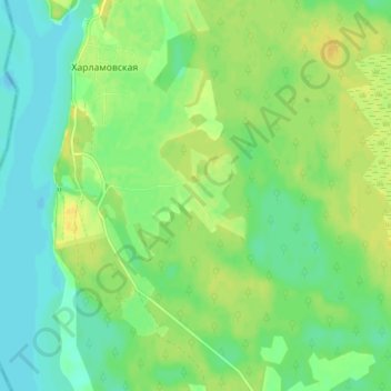 Mapa topográfico Ручьи, altitud, relieve