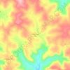 Mapa topográfico Linha Cristo Rei, altitud, relieve
